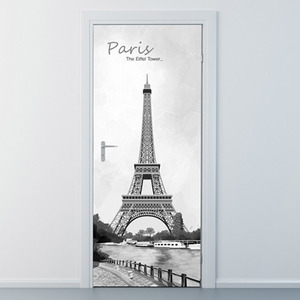 ncbr099-파리의 에펠탑-현관문시트지