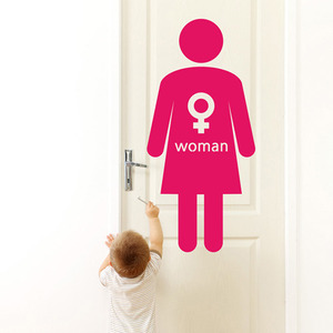 idc200-WOMAN(여자 화장실 표시 스티커)