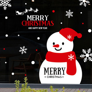 cmi232-눈사람과 함께 크리스마스-크리스마스스티커