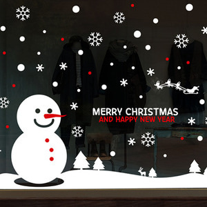 cmi297-눈사람의 하루-크리스마스스티커
